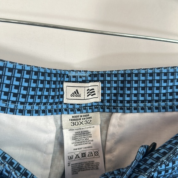 Adidas Blue Gingham Men’s 30 x 32 Golf Pants - Picture 4 of 11